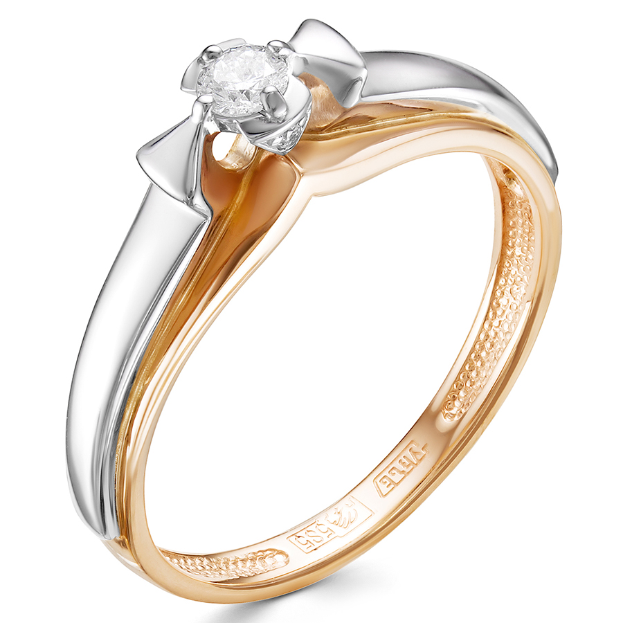 Кольцо, золото, бриллиант, 01-3135